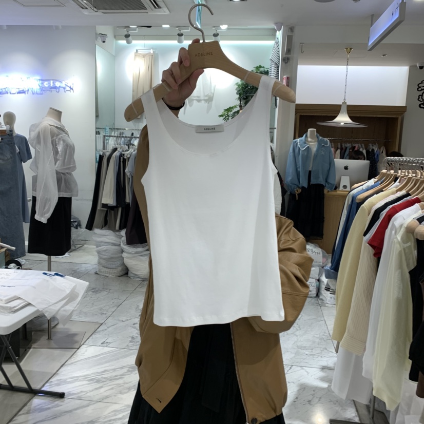 ADELINE韓國㊣直郵東大門代購女裝新款休閑熱賣推薦吊帶背心ADELINE吊帶/背心