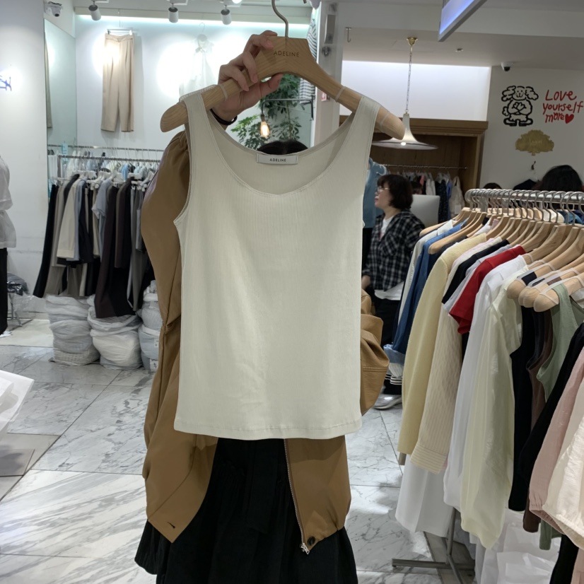 ADELINE韓國㊣直郵東大門代購女裝新款休閑熱賣推薦吊帶背心ADELINE吊帶/背心圖色2