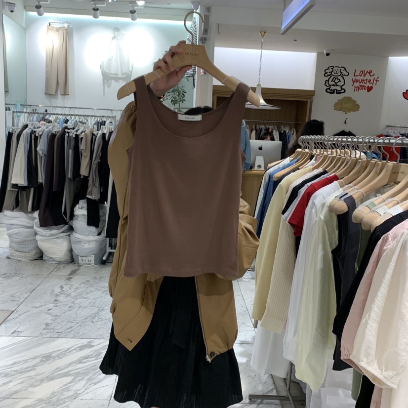 ADELINE韓國㊣直郵東大門代購女裝新款休閑熱賣推薦吊帶背心ADELINE吊帶/背心圖色4