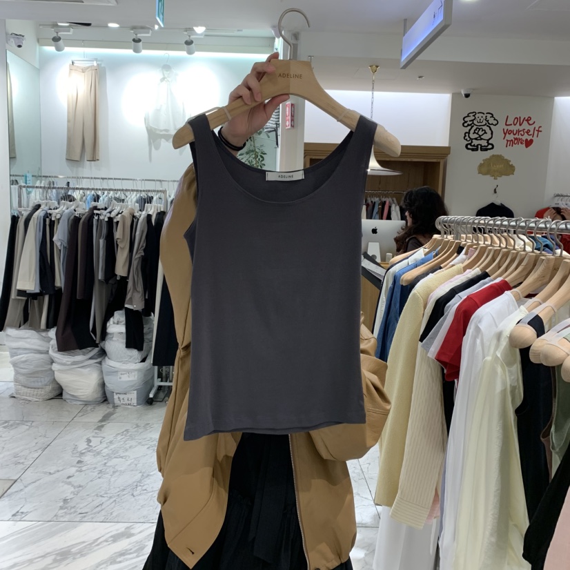 ADELINE韓國㊣直郵東大門代購女裝新款休閑熱賣推薦吊帶背心ADELINE吊帶/背心圖色5