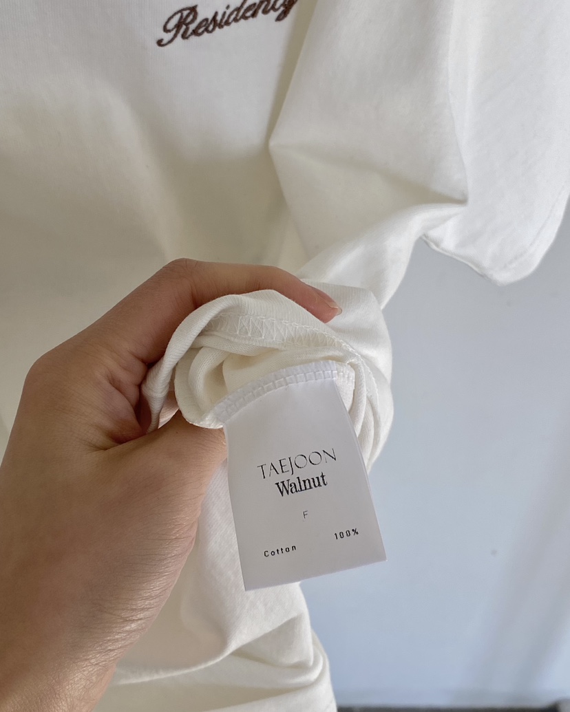 TAE JOON/WALNUT韓國㊣直郵東大門代購女裝新品時尚25春夏T恤TAE JOON.WALNUTT恤