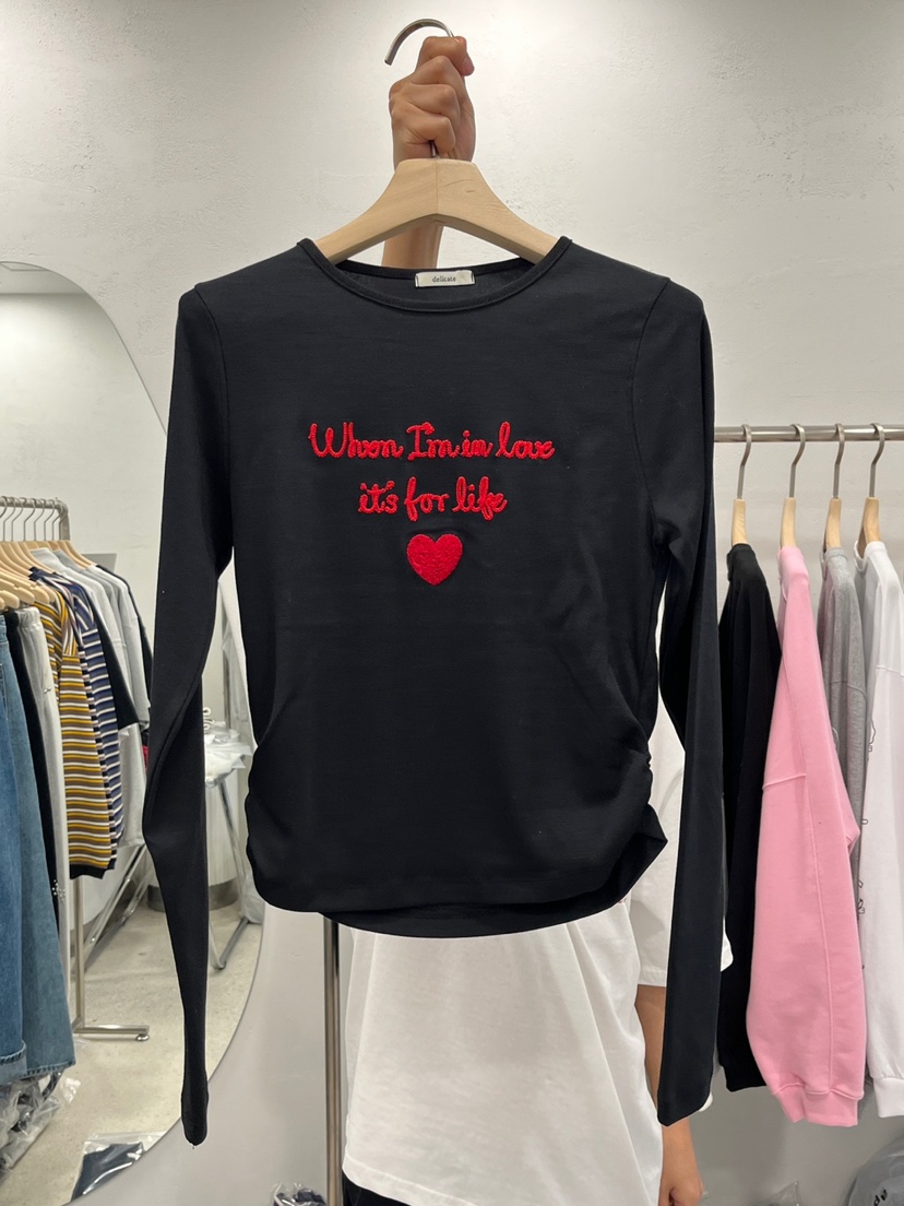 DELICATE韓國㊣直郵東大門代購女裝新品休閑時尚25春夏長袖T恤DELICATE長袖T恤圖色3