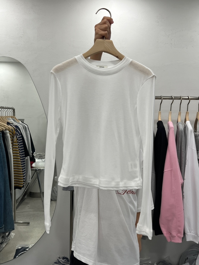 DELICATE韓國直郵㊣東大門實拍女裝新品熱賣推薦時尚長袖T恤DELICATE長袖T恤圖色3