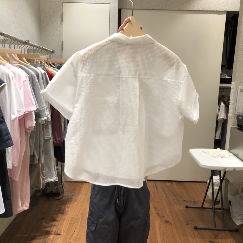 COMELY韓國直郵㊣東大門實拍女裝新款25春夏襯衫蕾絲衫透明COMELY襯衫/蕾絲衫