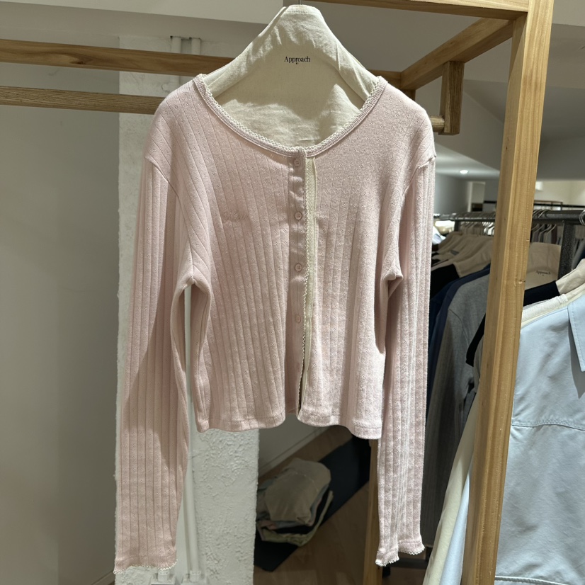 APPROACH0.1直郵韓國代購㊣女裝新品熱賣25春夏針織衫羊毛衫APPROACH0.1針織衫