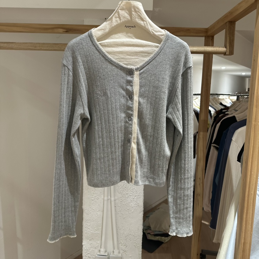 APPROACH0.1直郵韓國代購㊣女裝新品熱賣25春夏針織衫羊毛衫APPROACH0.1針織衫圖色2