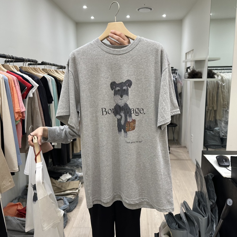 NOTTINGHAM韓國直郵㊣女裝新品休閑時尚推薦熱賣25春夏人氣T恤NOTTINGHAMT恤圖色2