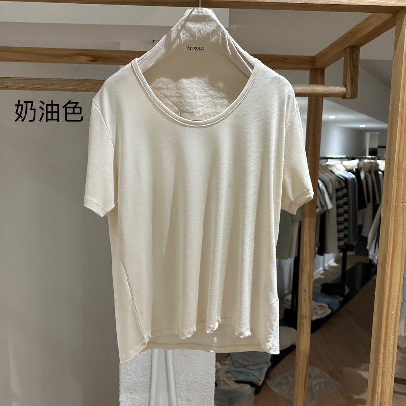 APPROACH0.1韓國直郵㊣東大門實拍女裝新品休閑25春夏時尚T恤APPROACH0.1T恤圖色2