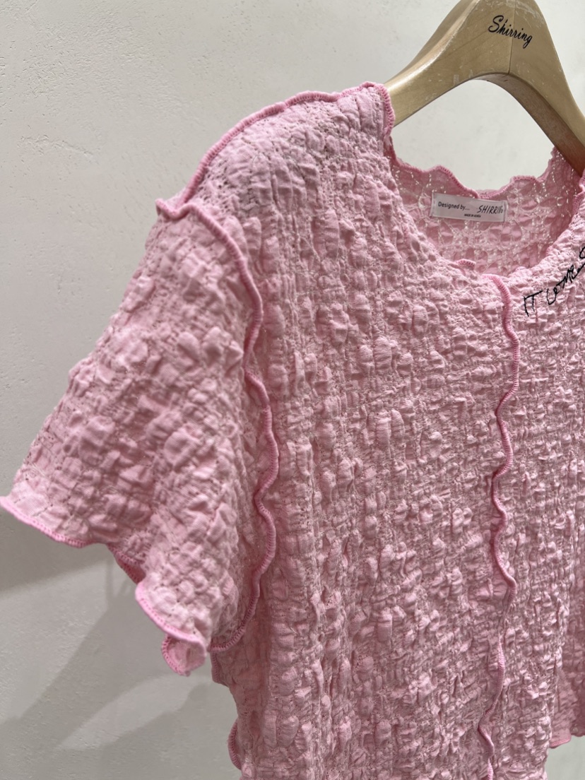 SHIRRING直郵韓國代購㊣女裝新品熱賣人氣休閑時尚25春夏T恤SHIRRINGT恤