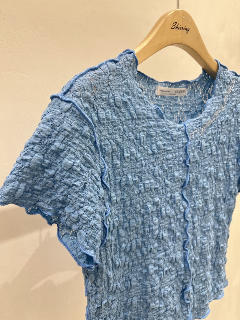 SHIRRING直郵韓國代購㊣女裝新品熱賣人氣休閑時尚25春夏T恤SHIRRINGT恤