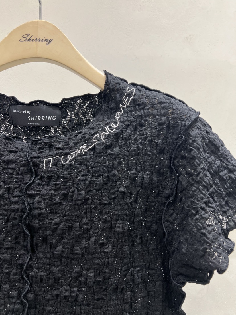 SHIRRING直郵韓國代購㊣女裝新品熱賣人氣休閑時尚25春夏T恤SHIRRINGT恤