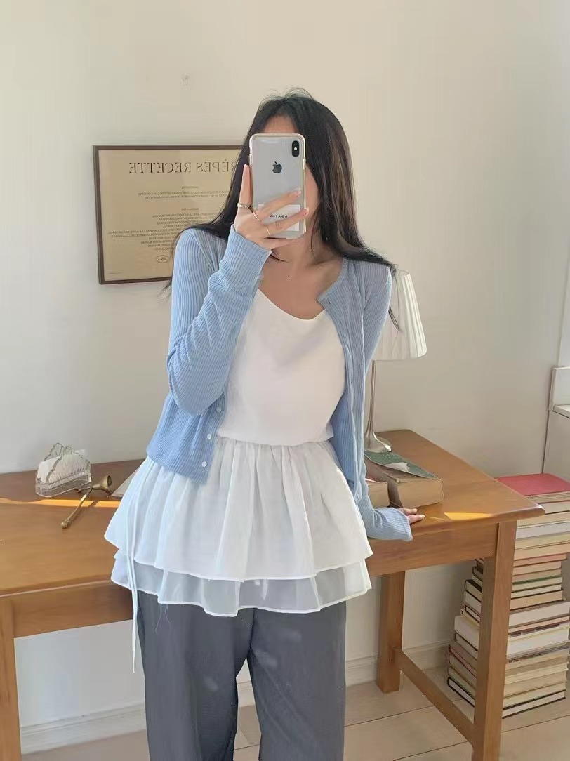AGATHE韓國直郵㊣東大門實拍女裝新品25春夏熱賣時尚吊帶背心AGATHE吊帶/背心
