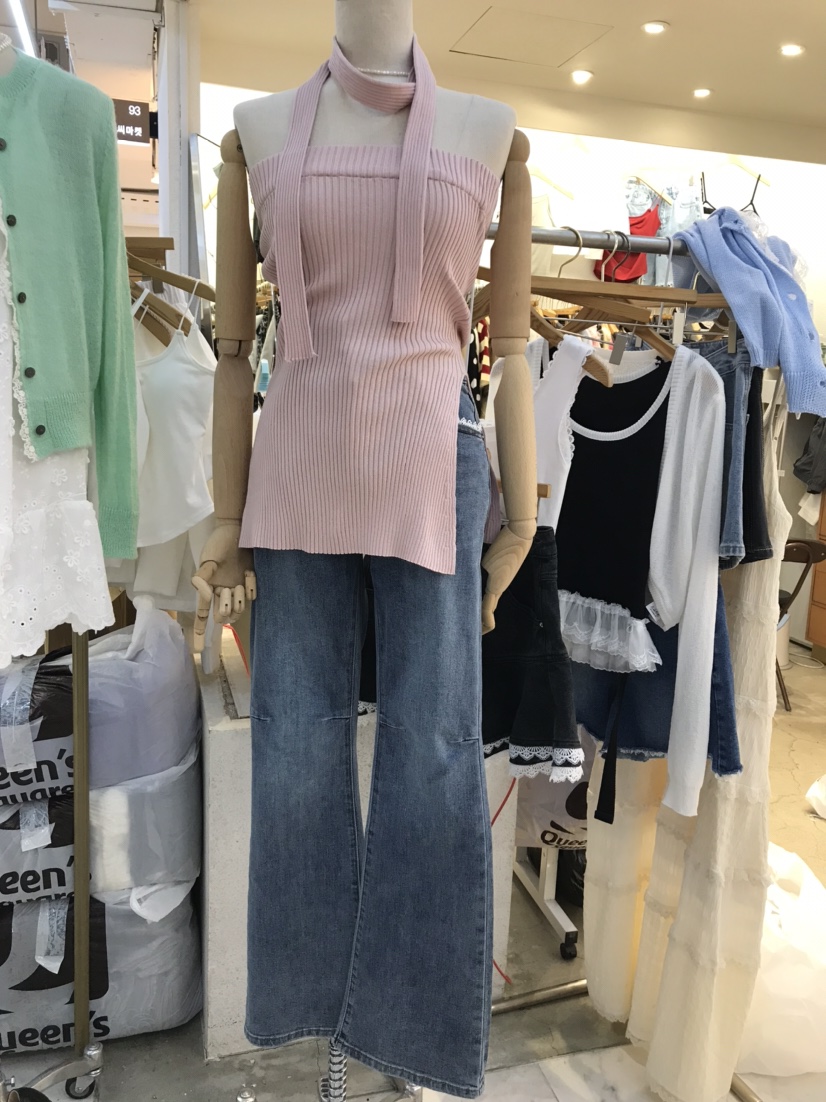 KC MARKET韓國直郵㊣東大門實拍女裝新款25春夏休閑牛仔褲空牛仔褲
