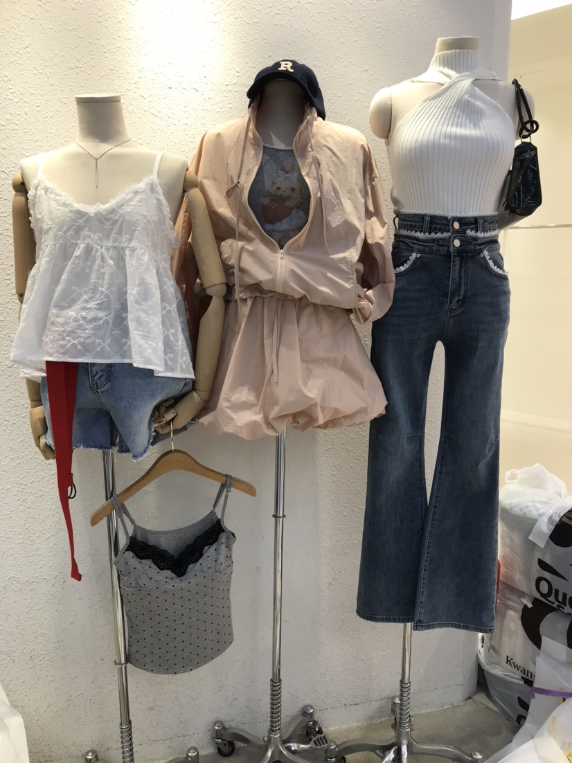 KC MARKET韓國直郵㊣東大門實拍女裝新款25春夏休閑牛仔褲空牛仔褲