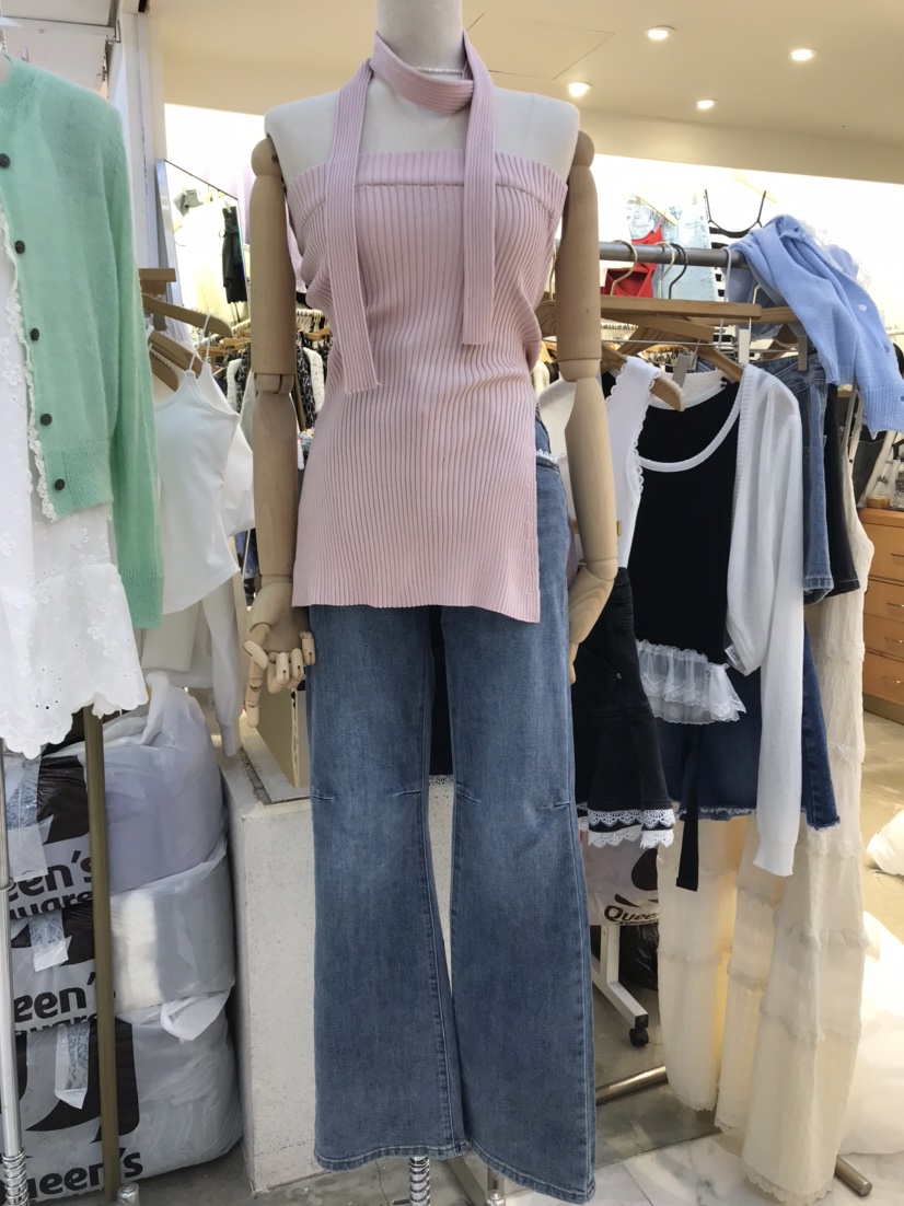 KC MARKET東大門實拍女裝新款25春夏真品推薦吊帶背心含脖帶KC MARKET吊帶/背心