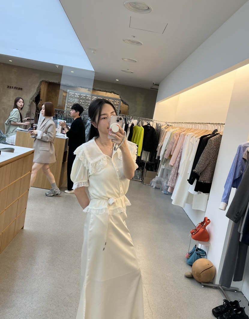 JUJU東大門直郵女裝新品25春夏休閑人氣推薦職業時尚真品長裙JUJU長裙