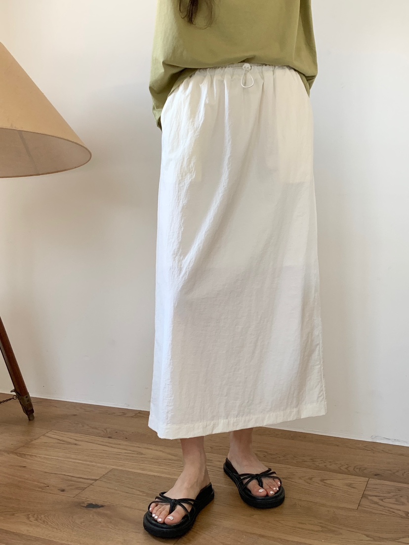 WOOD東大門實拍女士新品真品人氣推薦職業熱賣長裙綁帶長款WOOD長裙