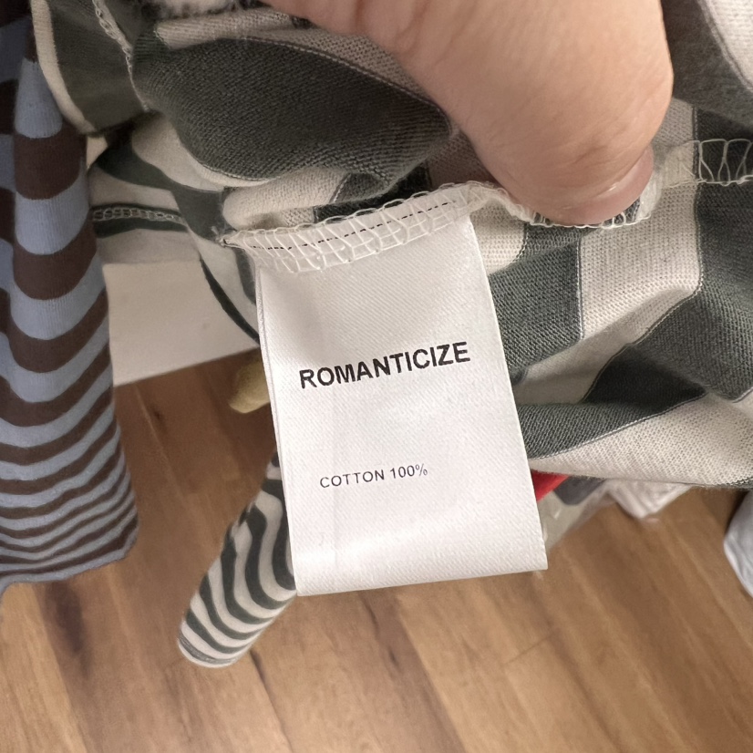 ROMANTICIZE東大門實拍女裝新品時尚25春夏推薦長袖T恤棉質ROMANTICIZE長袖T恤