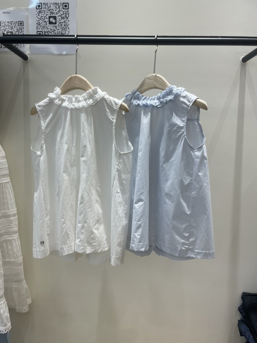 NEOUL東大門實拍女士新品推薦職業真品休閑25春夏時尚吊帶背心NEOUL/ahin雙領標簽吊帶/背心