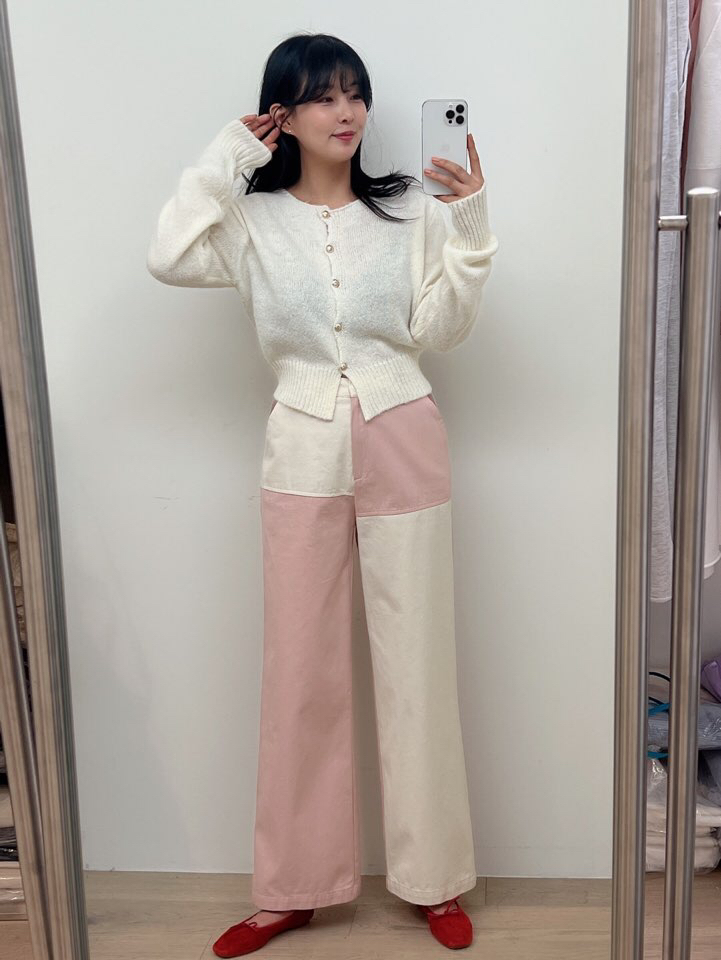 LA_TERRE直郵韓國代購㊣女裝新款人氣推薦熱賣25春夏休閑褲LA_TERRE休閑褲