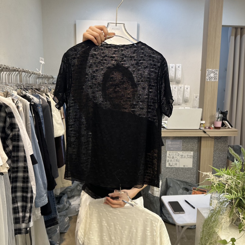 PLOVER直郵韓國代購㊣女裝新品時尚休閑熱賣25春夏人氣推薦T恤PLO_VERT恤圖色2
