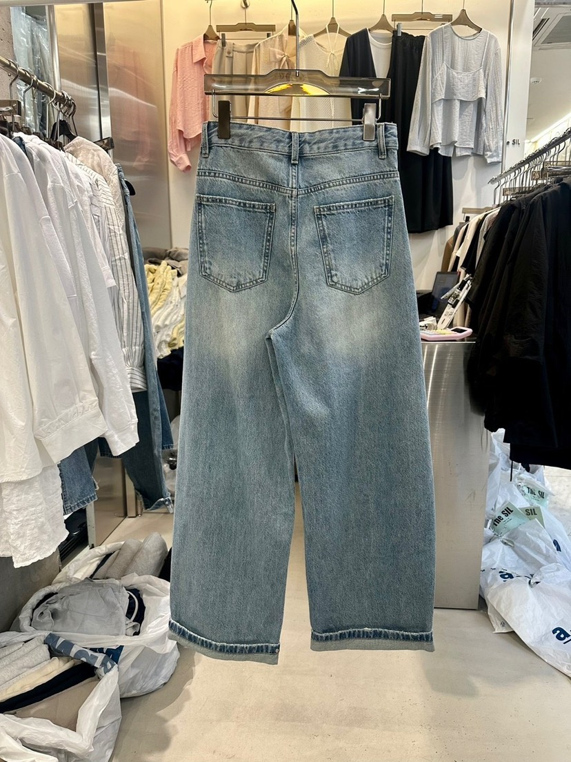 THE SIL韓國直郵㊣女裝新款人氣25春夏推薦熱賣時尚牛仔褲THE SIL/1 2ILLY牛仔褲