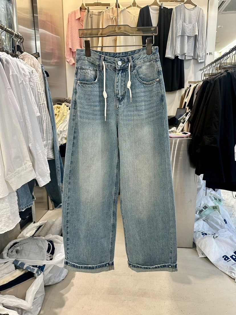 THE SIL韓國直郵㊣女裝新款人氣25春夏推薦熱賣時尚牛仔褲THE SIL/1 2ILLY牛仔褲圖色1