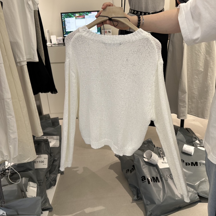 MENTOR韓國直郵㊣女裝新品推薦熱賣人氣25春夏時尚休閑針織衫MENTOR針織衫