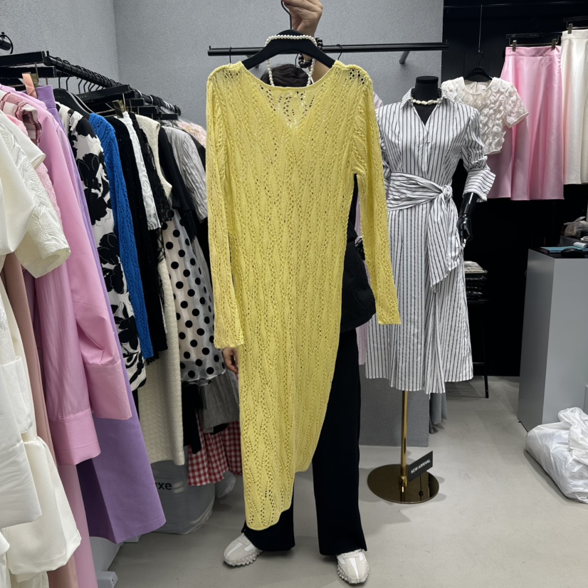 CLOP韓國直郵㊣東大門實拍女裝新品人氣推薦休閑連衣裙開衫TANIA連衣裙
