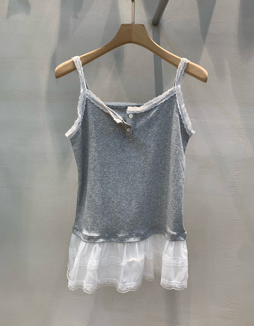 THE SIL韓國直郵㊣女裝新款時尚熱賣休閑人氣25春夏吊帶背心THE SIL/1 2ILLY吊帶/背心圖色2