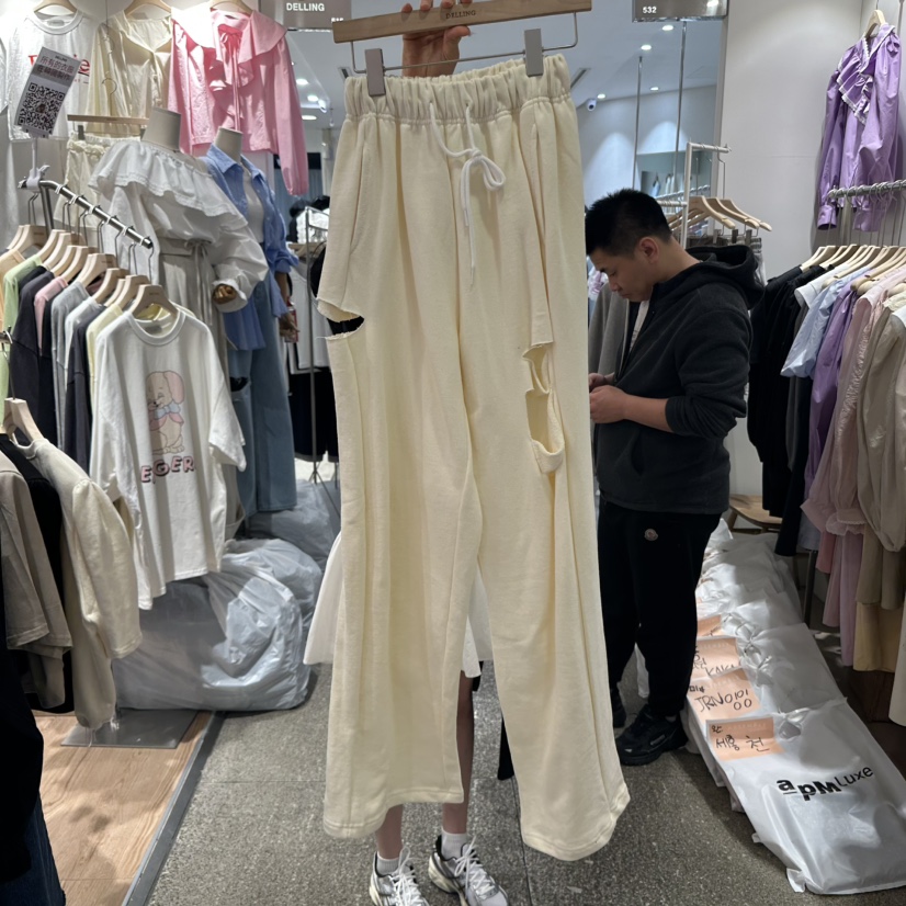DELLING韓國直郵㊣女裝新款推薦熱賣休閑時尚25春夏人氣休閑褲DELLING休閑褲圖色2