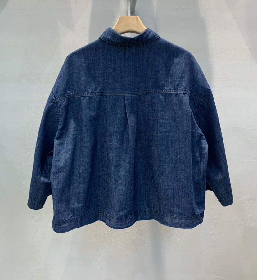 THE SIL直郵韓國代購㊣女裝新品時尚休閑人氣襯衫蕾絲衫口袋THE SIL/1 2ILLY襯衫/蕾絲衫