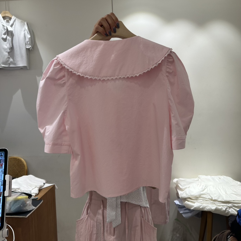 ASSEMBLY韓國直郵㊣東大門實拍女裝新款時尚熱賣襯衫蕾絲衫ASSEMBLY襯衫/蕾絲衫