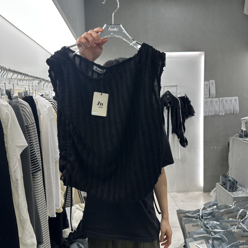 ANDE韓國直郵㊣東大門實拍女裝新品時尚休閑推薦人氣吊帶背心ANDE吊帶/背心圖色2