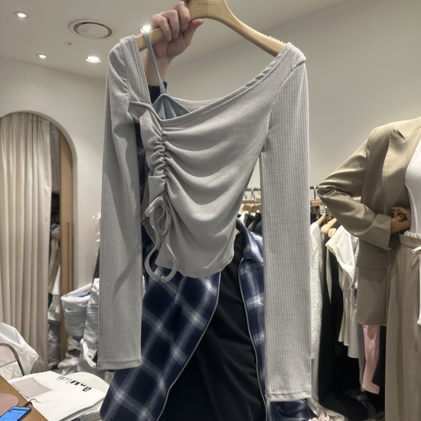 MAGNOLIA36-L韓國㊣直郵東大門代購女裝新品推薦休閑長袖T恤MAGNOLIA36-L長袖T恤圖色2