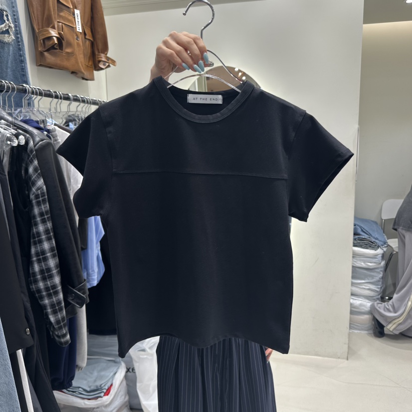 AT THE END直郵韓國代購㊣女裝新品25春夏推薦時尚人氣T恤AT THE ENDT恤圖色5