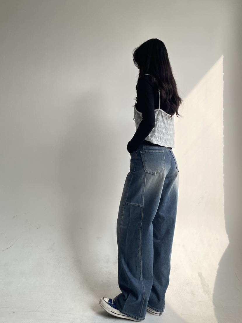 DELIGHT-L韓國直郵㊣東大門實拍女裝新品人氣時尚休閑牛仔褲DELIGHT牛仔褲