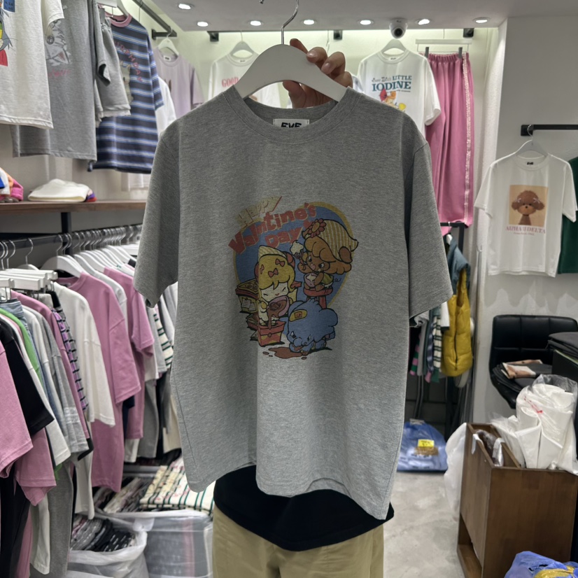 EVE韓國㊣直郵東大門代購女裝新品25春夏人氣熱賣休閑推薦T恤EVET恤圖色2
