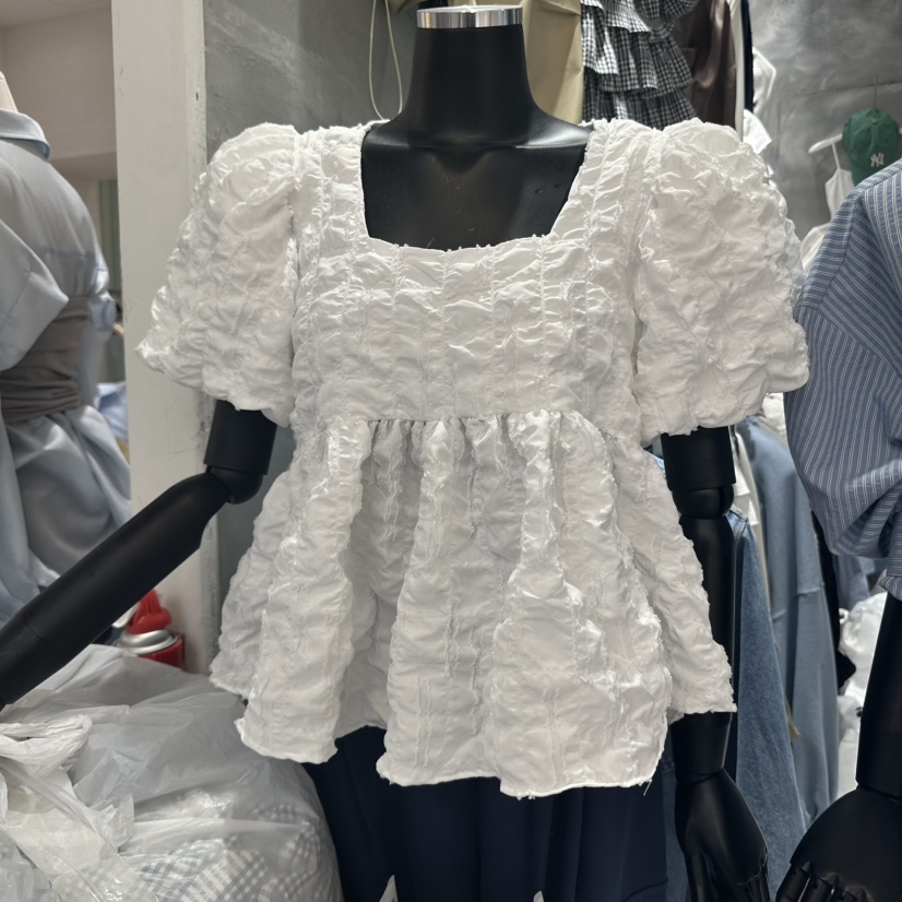 A-DEL韓國直郵㊣女裝新品熱賣25春夏推薦時尚休閑襯衫蕾絲衫A-DEL襯衫/蕾絲衫圖色2