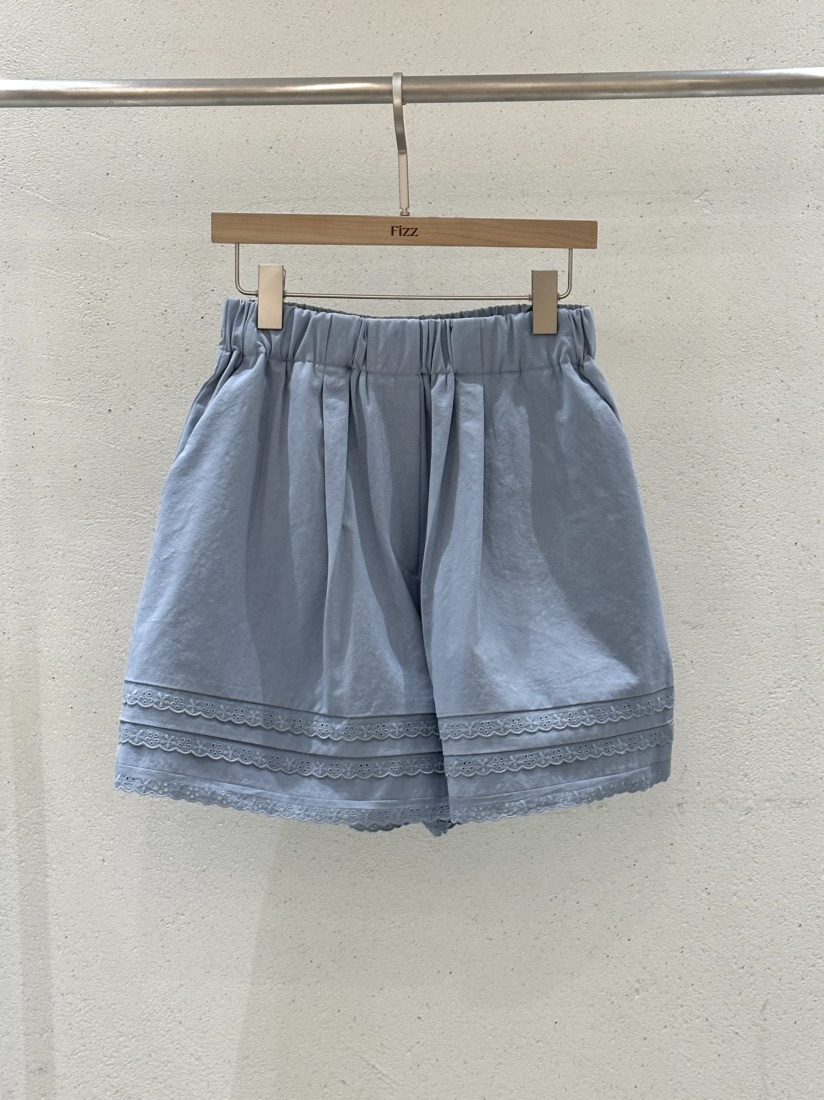 FIZZ韓國直郵㊣東大門實拍女裝新品25春夏人氣休閑短褲蕾絲FIZZ短褲圖色3
