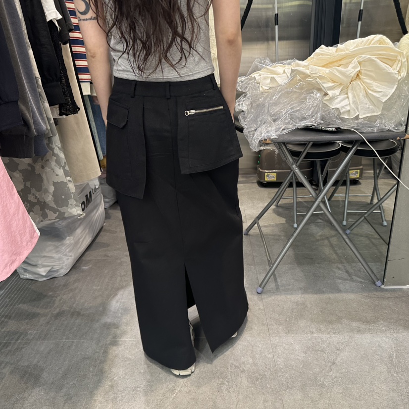 KIRKE韓國㊣直郵東大門代購女裝新品25春夏人氣熱賣休閑長裙KIRKE長裙