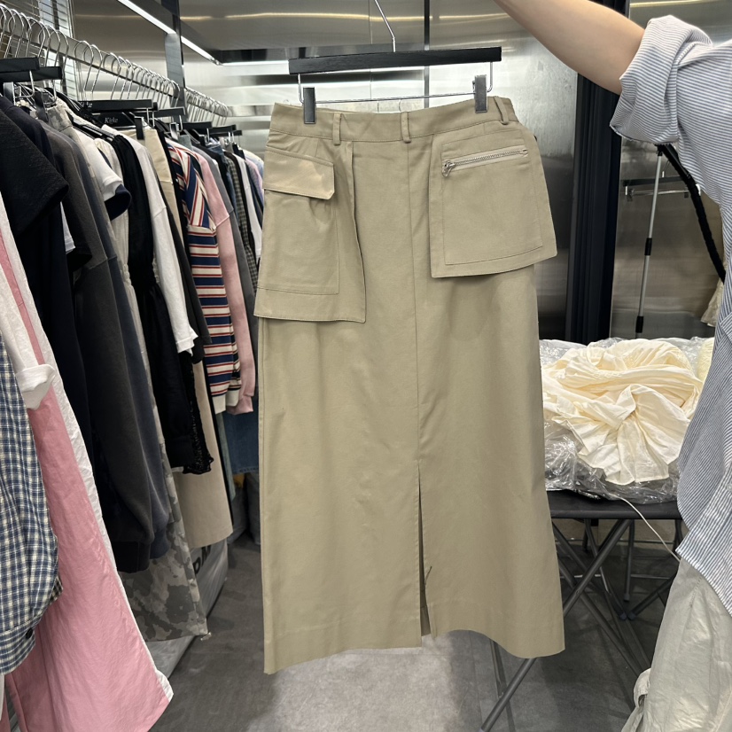 KIRKE韓國㊣直郵東大門代購女裝新品25春夏人氣熱賣休閑長裙KIRKE長裙