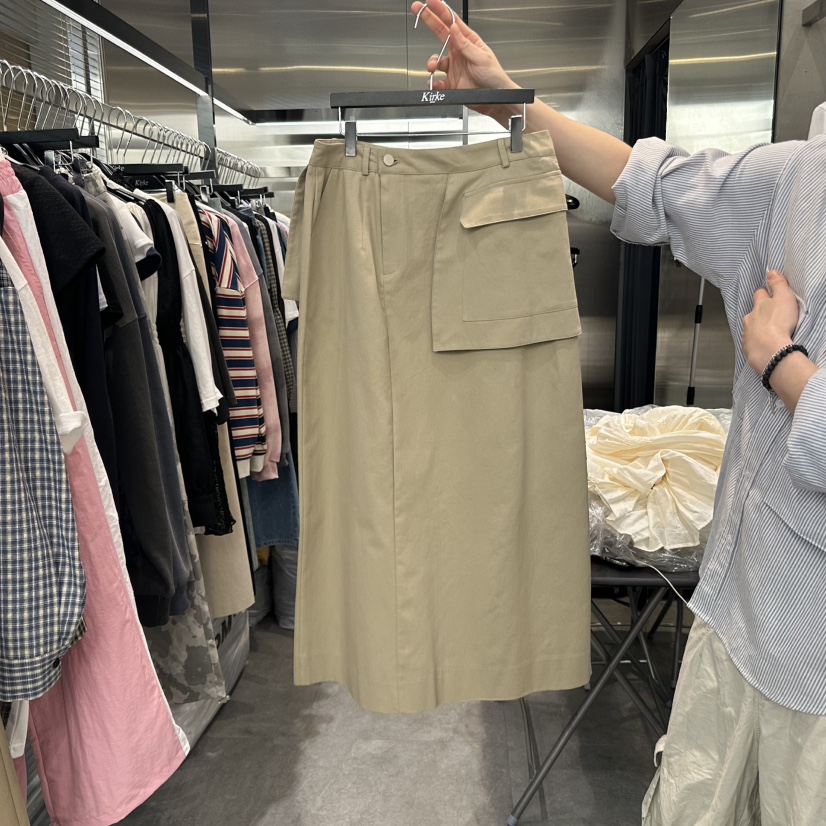 KIRKE韓國㊣直郵東大門代購女裝新品25春夏人氣熱賣休閑長裙KIRKE長裙圖色2
