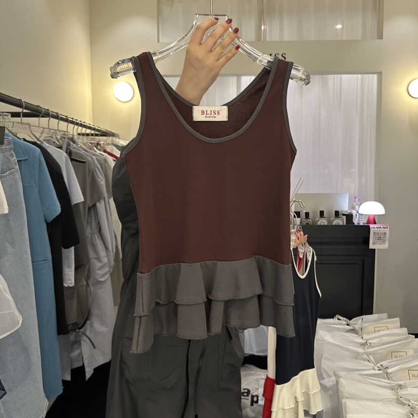 BLISS直郵韓國代購㊣女裝新品25春夏休閑推薦熱賣時尚吊帶背心BLISS吊帶/背心圖色3