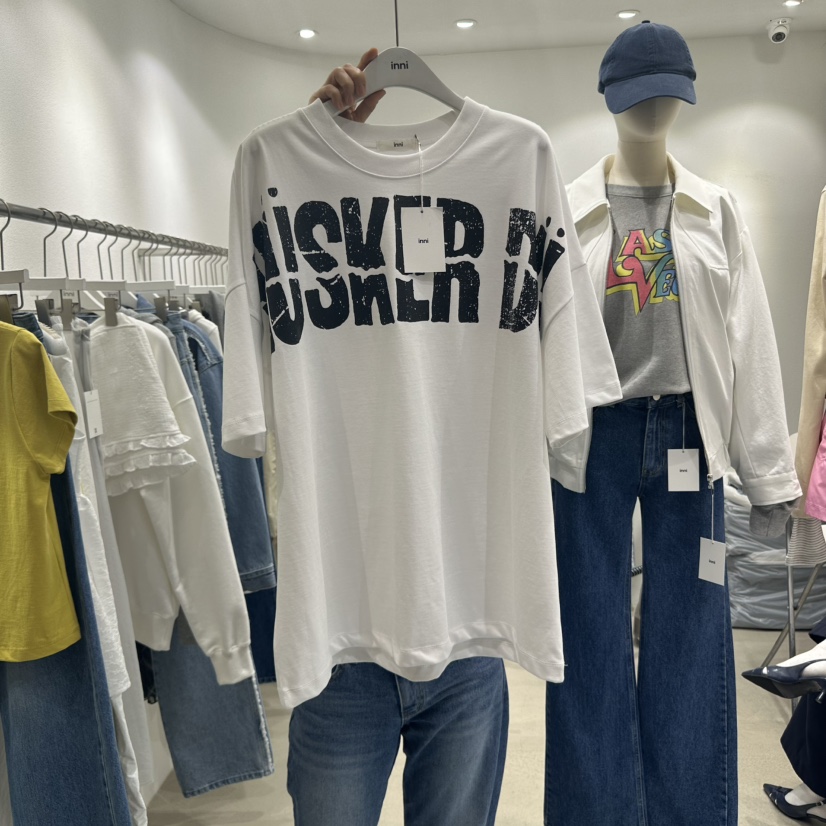 INNI韓國直郵㊣女裝新品熱賣休閑時尚推薦25春夏人氣T恤inniT恤