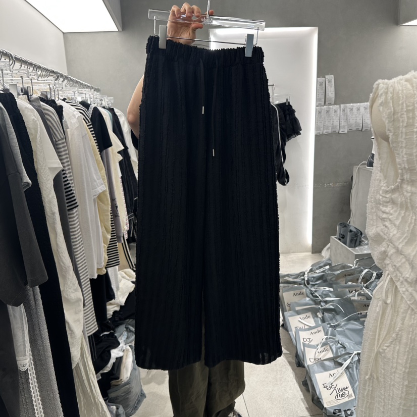 ANDE直郵韓國代購㊣女裝新款熱賣25春夏時尚人氣休閑褲流蘇ANDE休閑褲圖色2