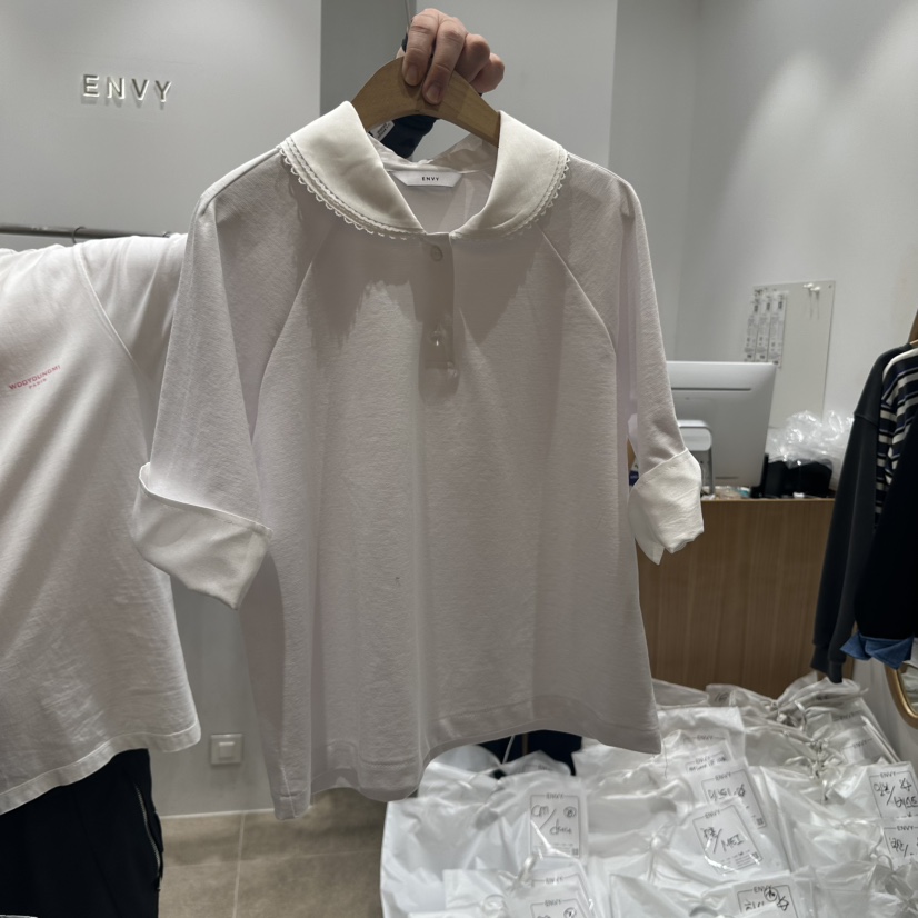 ENVY韓國直郵㊣東大門實拍女裝新款休閑時尚推薦熱賣人氣T恤ENVYT恤圖色2
