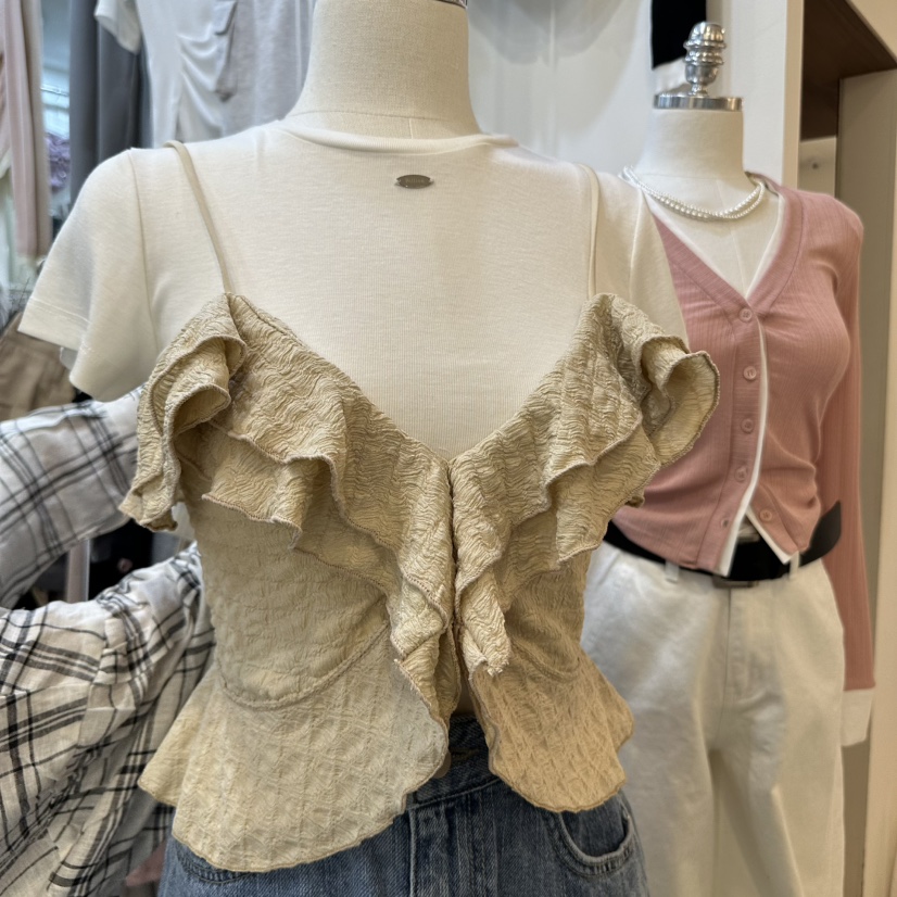 BILLION-L韓國㊣直郵東大門代購女裝新品時尚吊帶背心緊身BILLION-L吊帶/背心