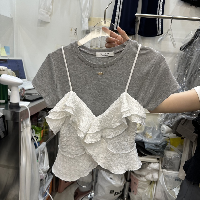 BILLION-L韓國㊣直郵東大門代購女裝新品時尚吊帶背心緊身BILLION-L吊帶/背心
