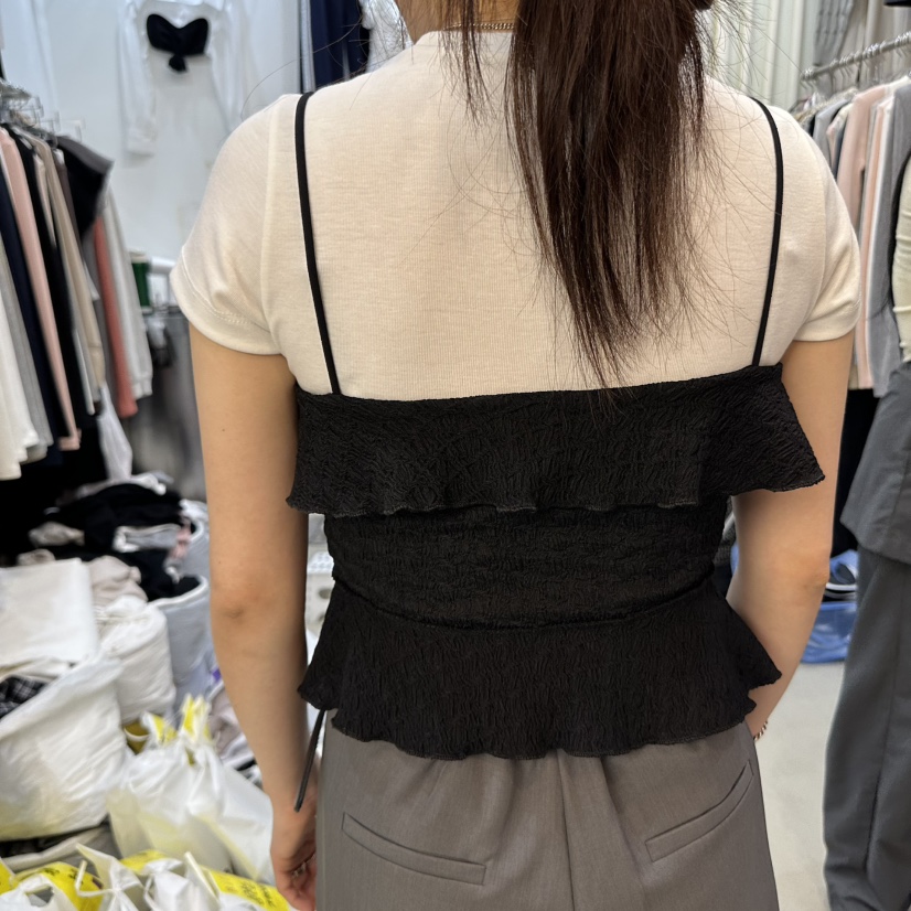 BILLION-L韓國㊣直郵東大門代購女裝新品時尚吊帶背心緊身BILLION-L吊帶/背心